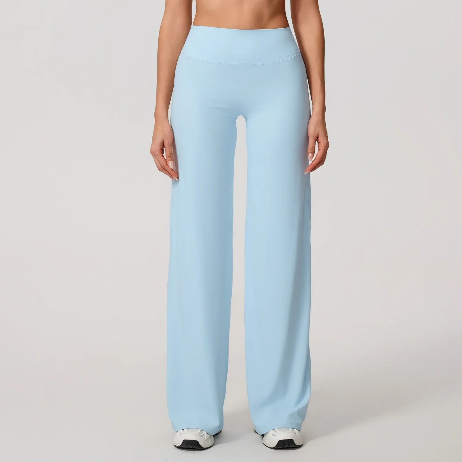 Lezyan Loose Soft Yoga Wide Leg Pants Pilates Running Fitness High Waist Straight Pants Gym Leggings Women Workout