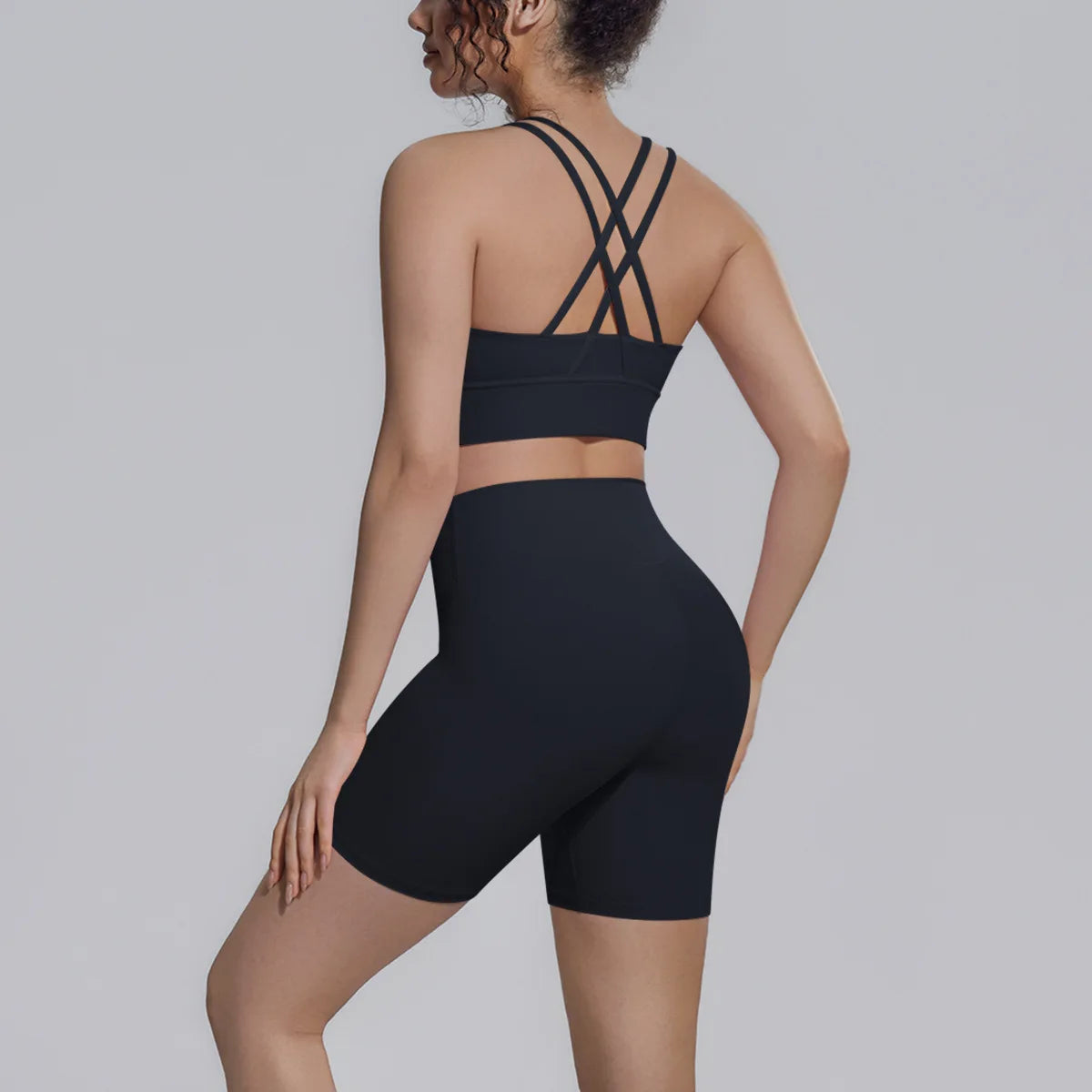 2 Pieces Yoga Suit Women's Summer Tracksuit Fitness Gym Clothes Fast Dry Sports Bra Legging Shorts Workout Gym Sets Sportswear