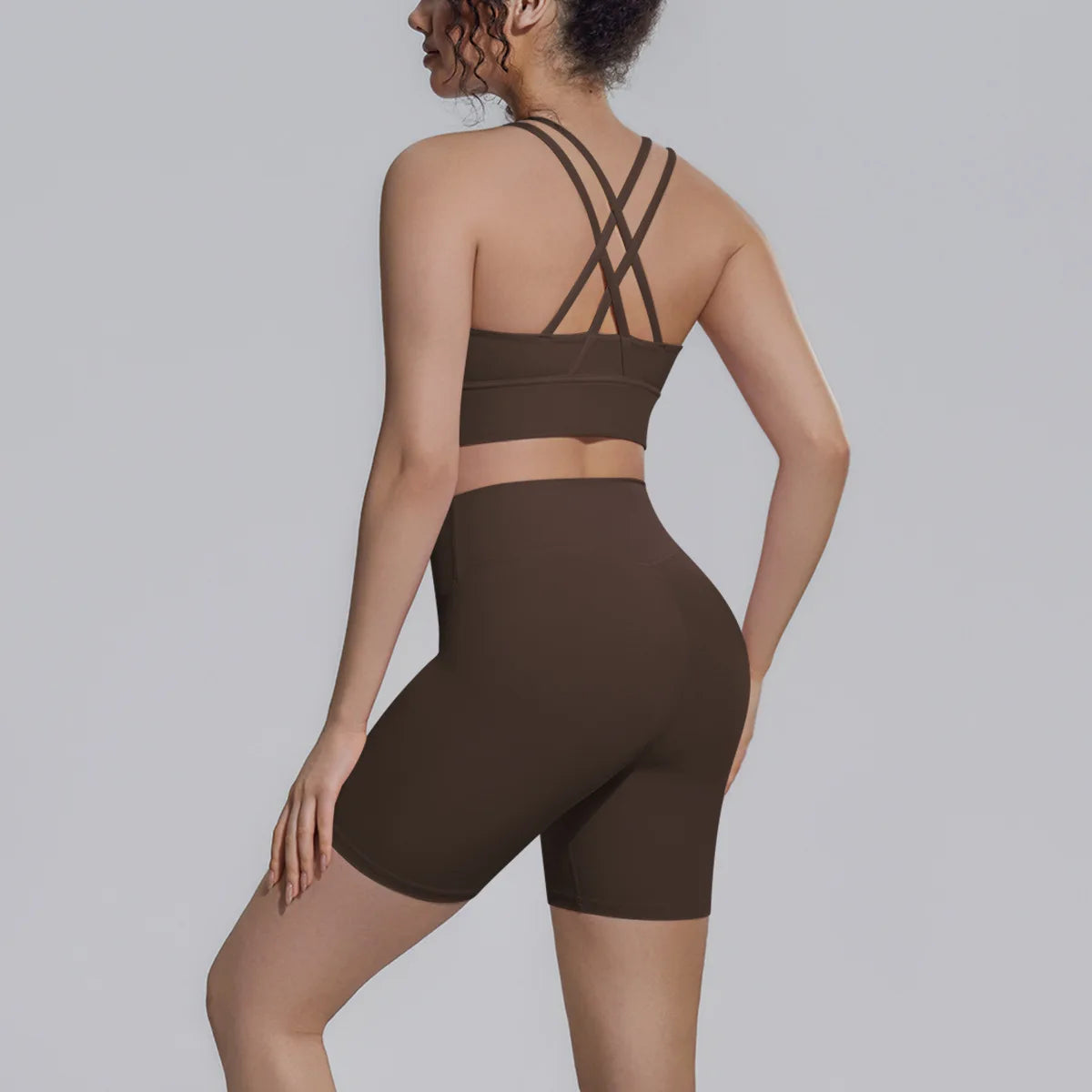 2 Pieces Yoga Suit Women's Summer Tracksuit Fitness Gym Clothes Fast Dry Sports Bra Legging Shorts Workout Gym Sets Sportswear