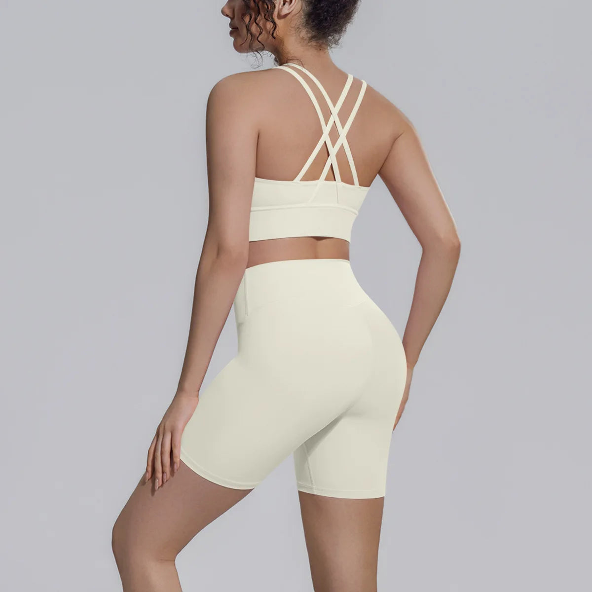 2 Pieces Yoga Suit Women's Summer Tracksuit Fitness Gym Clothes Fast Dry Sports Bra Legging Shorts Workout Gym Sets Sportswear