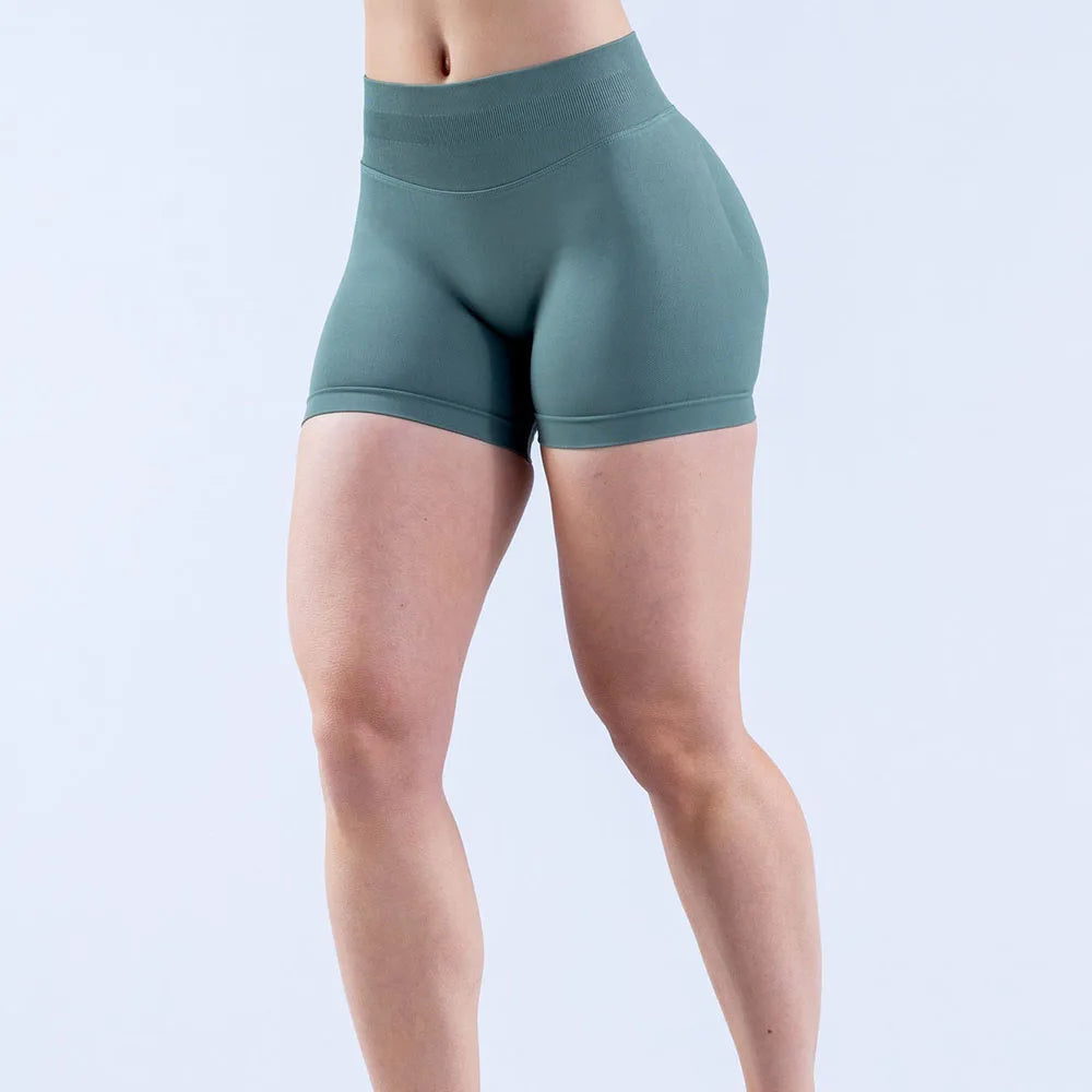 Dnyef  Women's tight pants  Yoga sport pants weight lifting fitness jogging shorts  butt-boosting pants  impact shorts  beach pants
