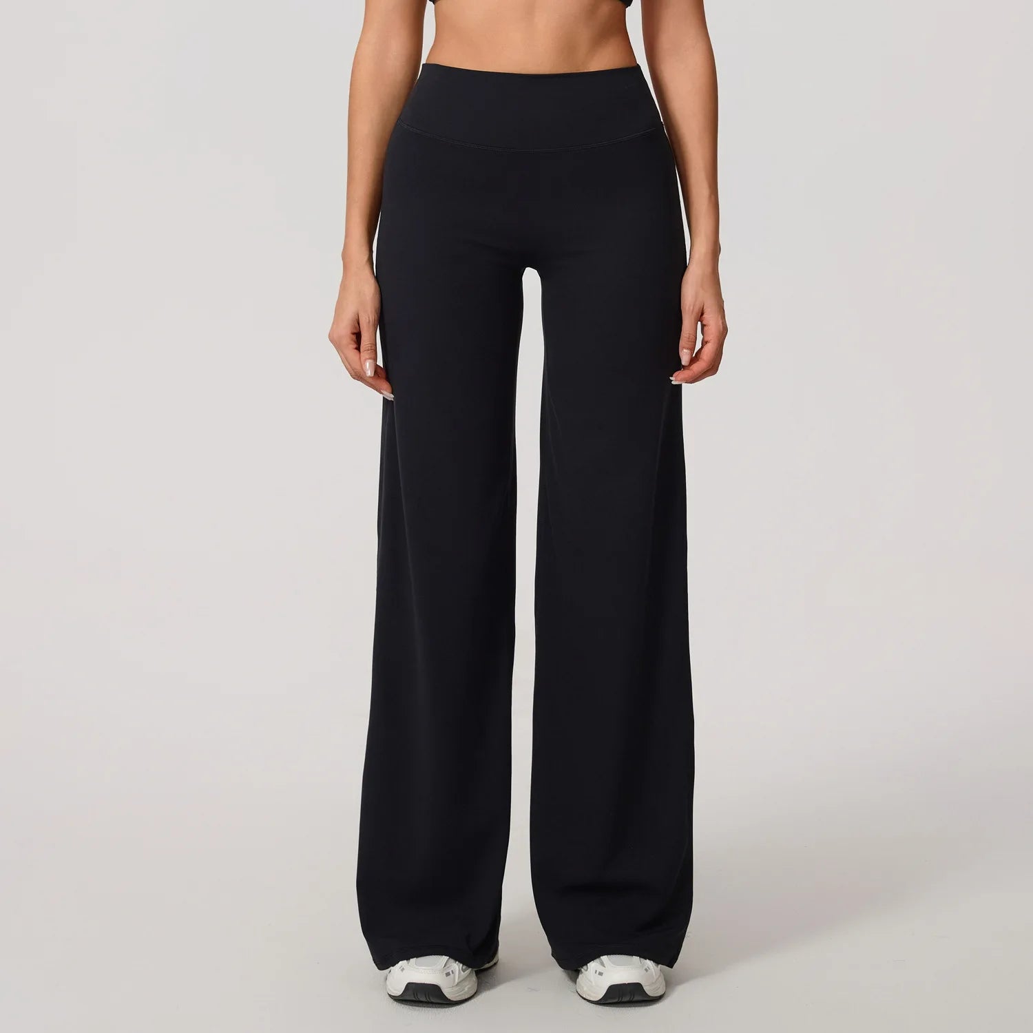 Lezyan Loose Soft Yoga Wide Leg Pants Pilates Running Fitness High Waist Straight Pants Gym Leggings Women Workout