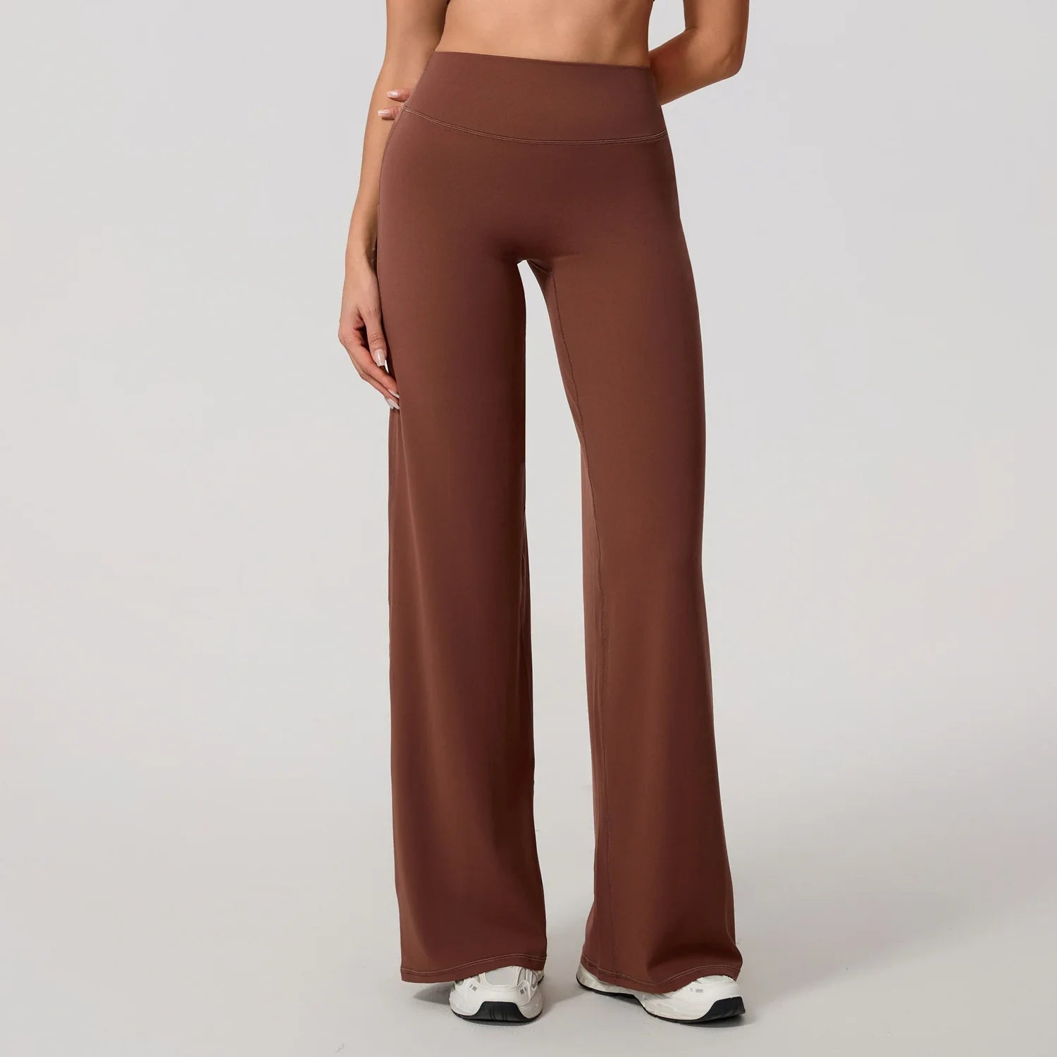 Lezyan Loose Soft Yoga Wide Leg Pants Pilates Running Fitness High Waist Straight Pants Gym Leggings Women Workout