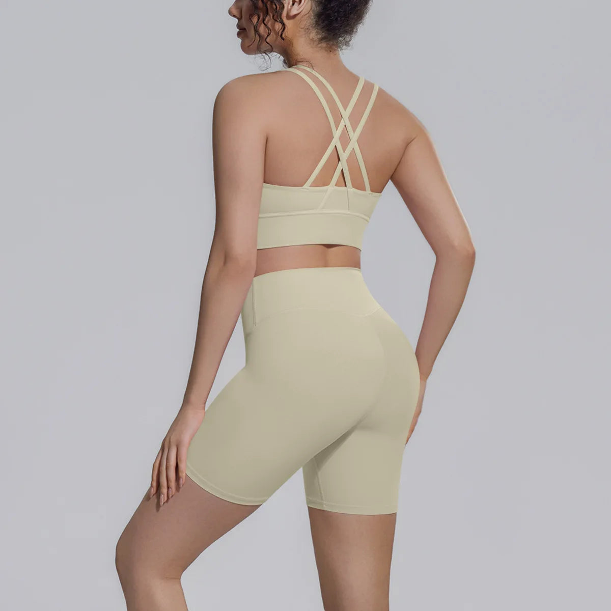 2 Pieces Yoga Suit Women's Summer Tracksuit Fitness Gym Clothes Fast Dry Sports Bra Legging Shorts Workout Gym Sets Sportswear