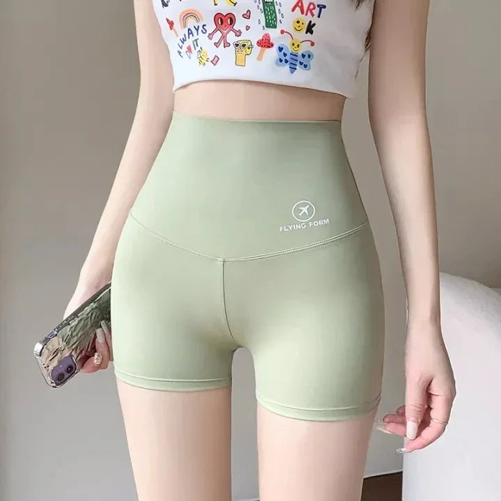 2026 Summer Sports Yoga Shorts Women Letter Embroidery Biker Shorts Women High Waist Casual Streetwear Elastic Female Underwear
