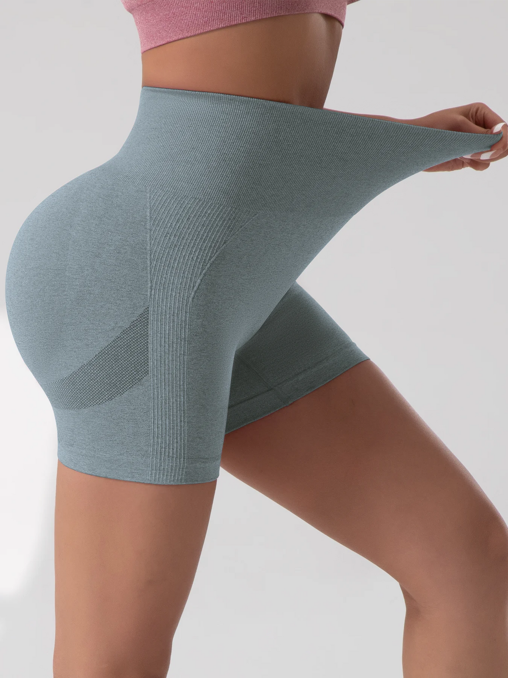 2PCS Tie Dye Butt Lifting Sexy Gym Shorts Woman Skinny Stretch High Waist Sport Shorts Casual Seamless Scrunch Butt
