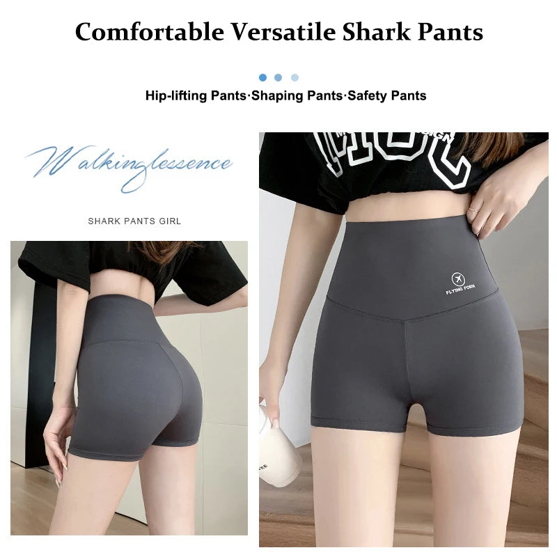 2026 Summer Sports Yoga Shorts Women Letter Embroidery Biker Shorts Women High Waist Casual Streetwear Elastic Female Underwear