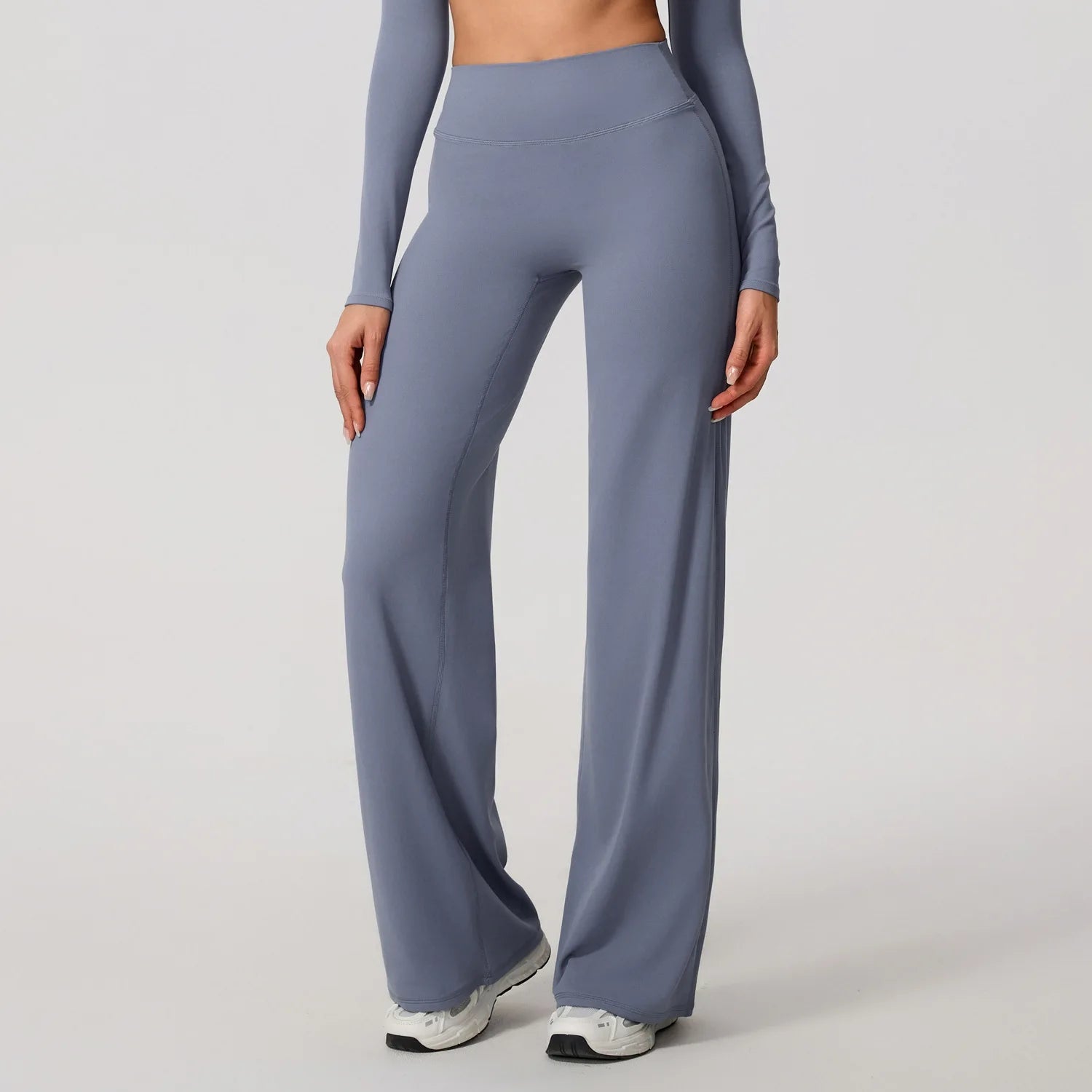 Lezyan Loose Soft Yoga Wide Leg Pants Pilates Running Fitness High Waist Straight Pants Gym Leggings Women Workout