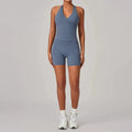 2 Pieces Yoga Suit Women Sportswear Gym Clothes Outfit Halter Sports Fitness Suit Vest Matching Shorts Workout Sets Gym Sets