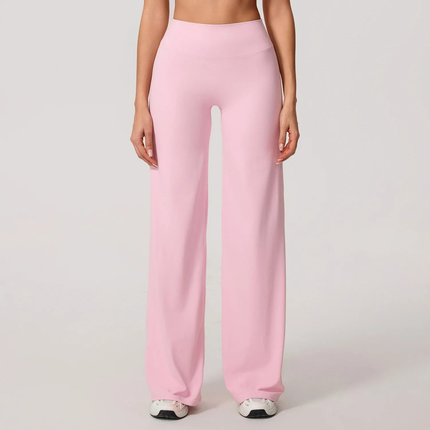 Lezyan Loose Soft Yoga Wide Leg Pants Pilates Running Fitness High Waist Straight Pants Gym Leggings Women Workout