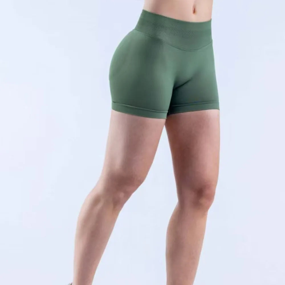 Dnyef  Women's tight pants  Yoga sport pants weight lifting fitness jogging shorts  butt-boosting pants  impact shorts  beach pants