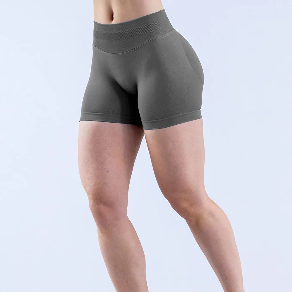 Dnyef  Women's tight pants  Yoga sport pants weight lifting fitness jogging shorts  butt-boosting pants  impact shorts  beach pants
