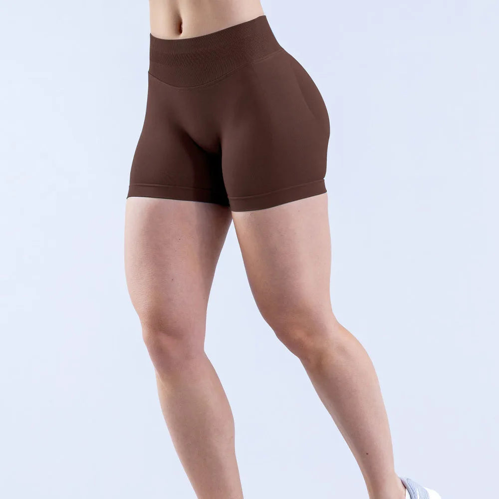 Dnyef  Women's tight pants  Yoga sport pants weight lifting fitness jogging shorts  butt-boosting pants  impact shorts  beach pants