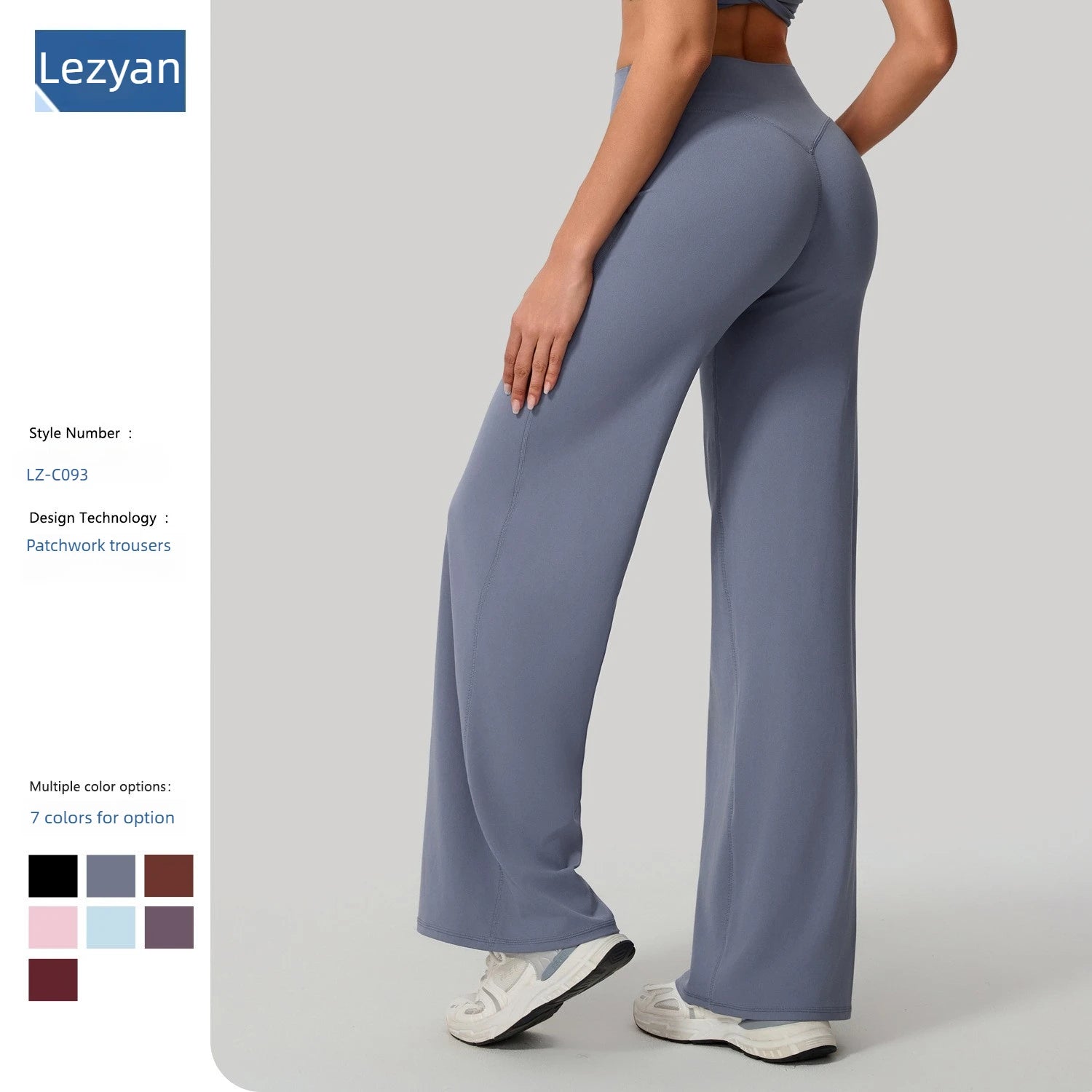 Lezyan Loose Soft Yoga Wide Leg Pants Pilates Running Fitness High Waist Straight Pants Gym Leggings Women Workout