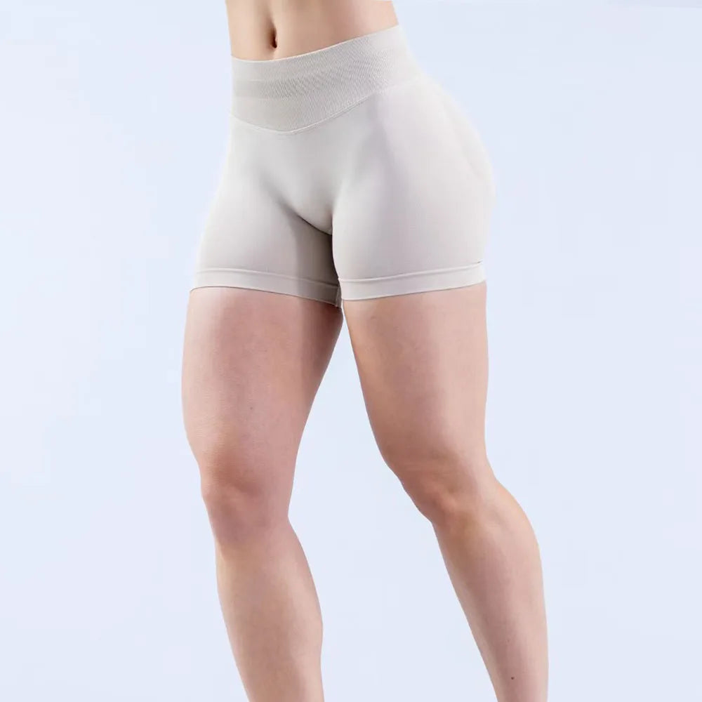 Dnyef  Women's tight pants  Yoga sport pants weight lifting fitness jogging shorts  butt-boosting pants  impact shorts  beach pants